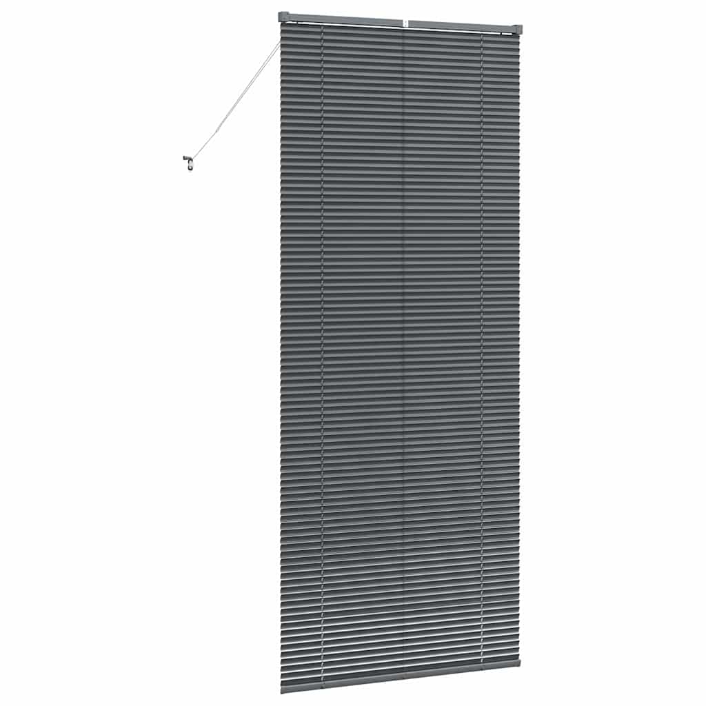 Venetian Blinds Manual Dark Grey 220 x 85 cm Aluminium