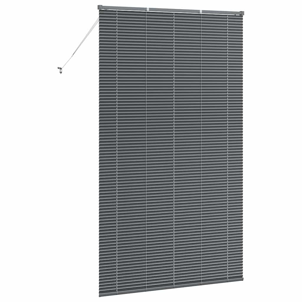 Venetian Blinds Manual Dark Grey 220 x 125 cm Aluminium