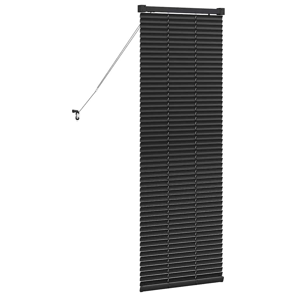 Venetian Blinds Height Adjustable Black 130 x 40 cm Aluminium
