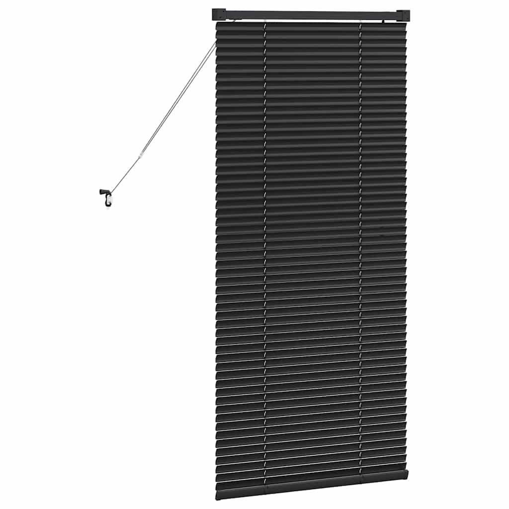 Venetian Blinds Height Adjustable Black 130 x 60 cm Aluminium