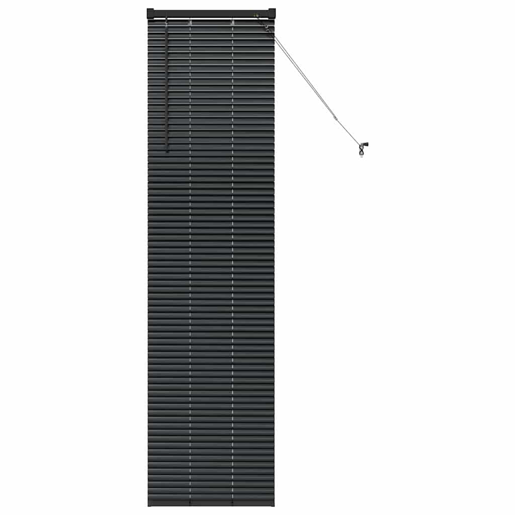 Venetian Blinds Height Adjustable Black 175 x 40 cm Aluminium