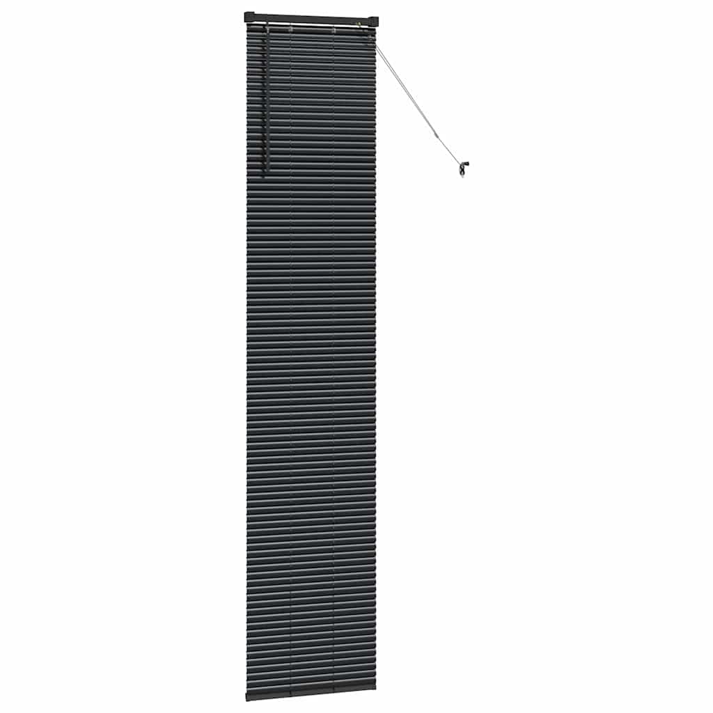 Venetian Blinds Height Adjustable Black 220 x 40 cm Aluminium