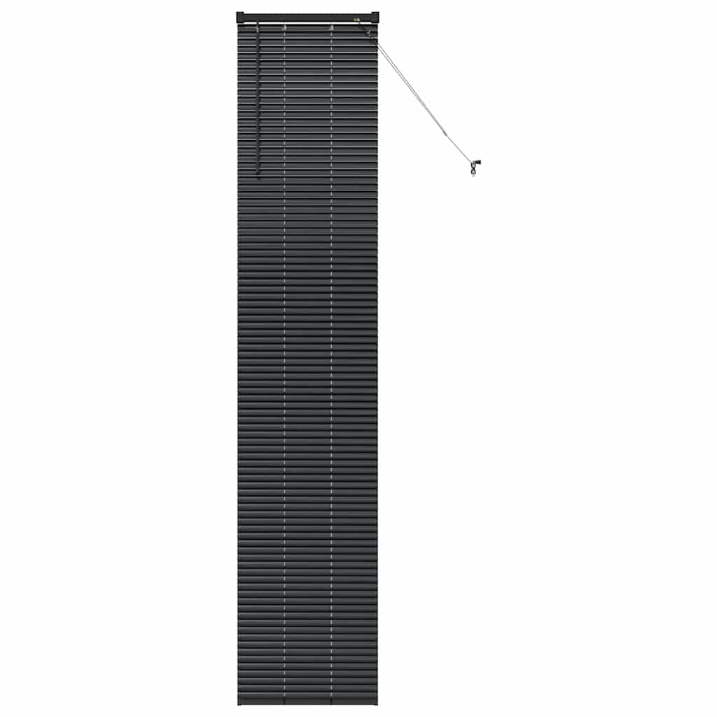 Venetian Blinds Height Adjustable Black 220 x 40 cm Aluminium