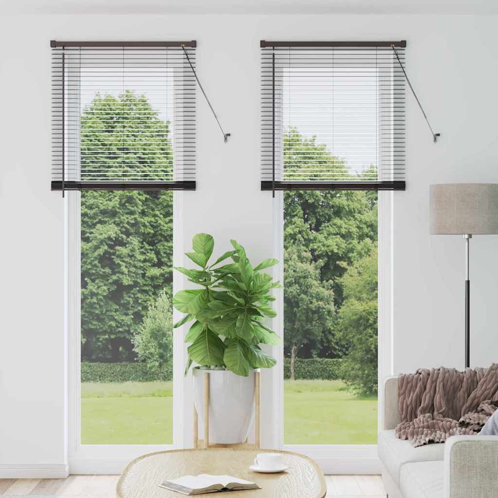 Venetian Blinds Height Adjustable Black 220 x 70 cm Aluminium