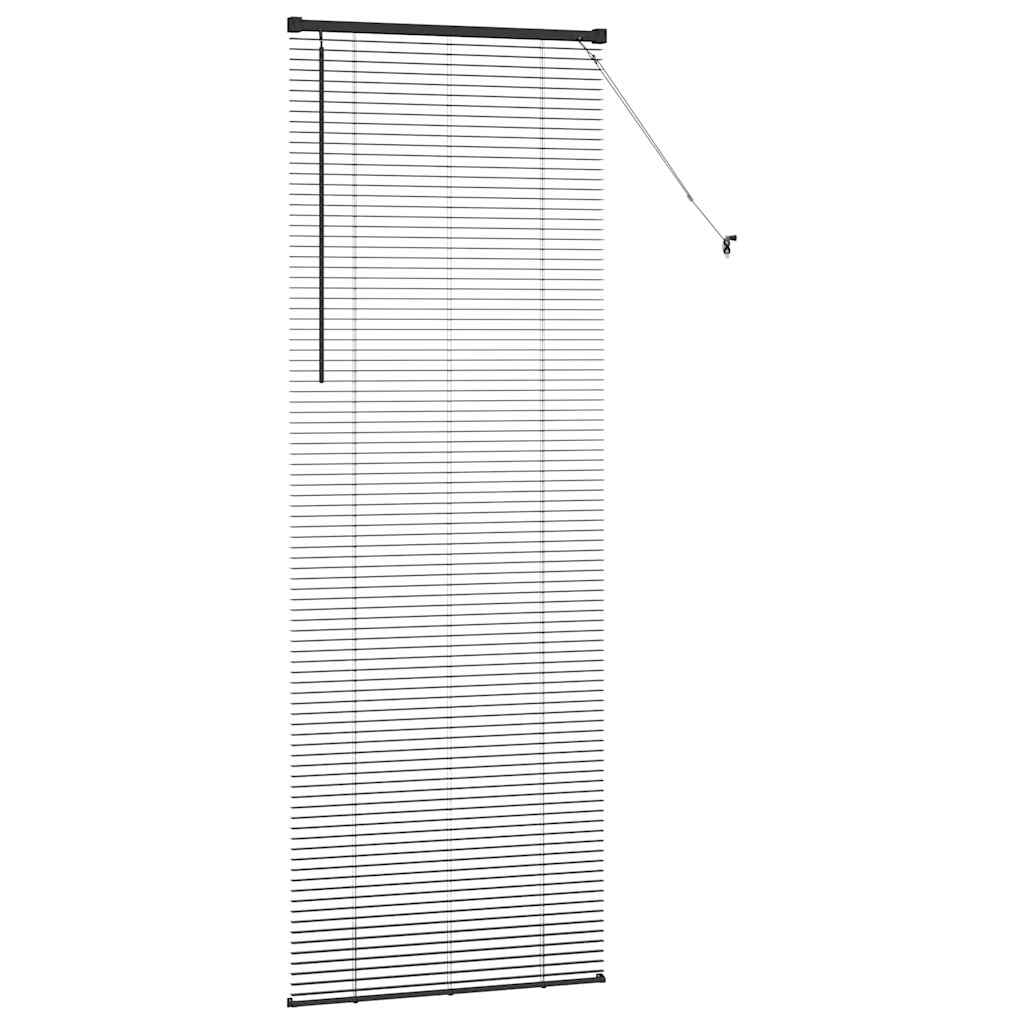 Venetian Blinds Height Adjustable Black 220 x 70 cm Aluminium