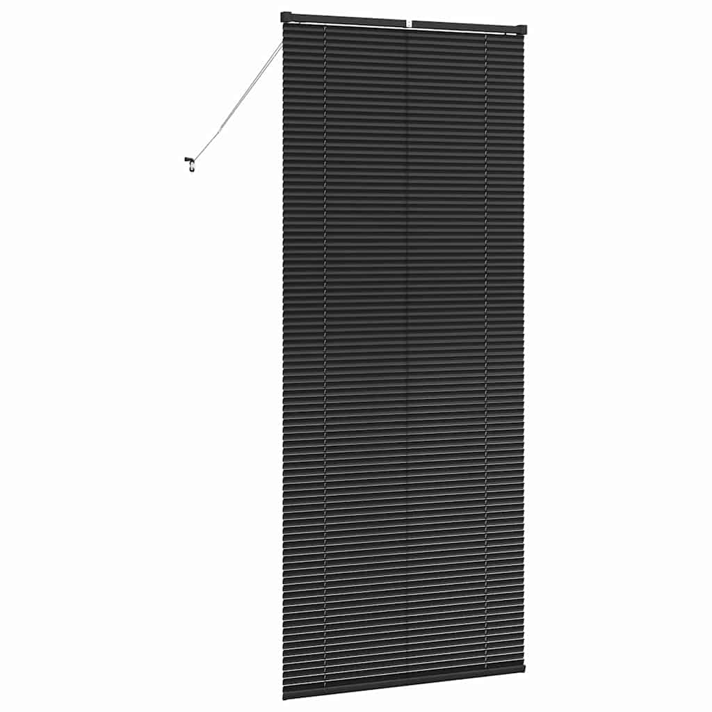Venetian Blinds Height Adjustable Black 220 x 90 cm Aluminium