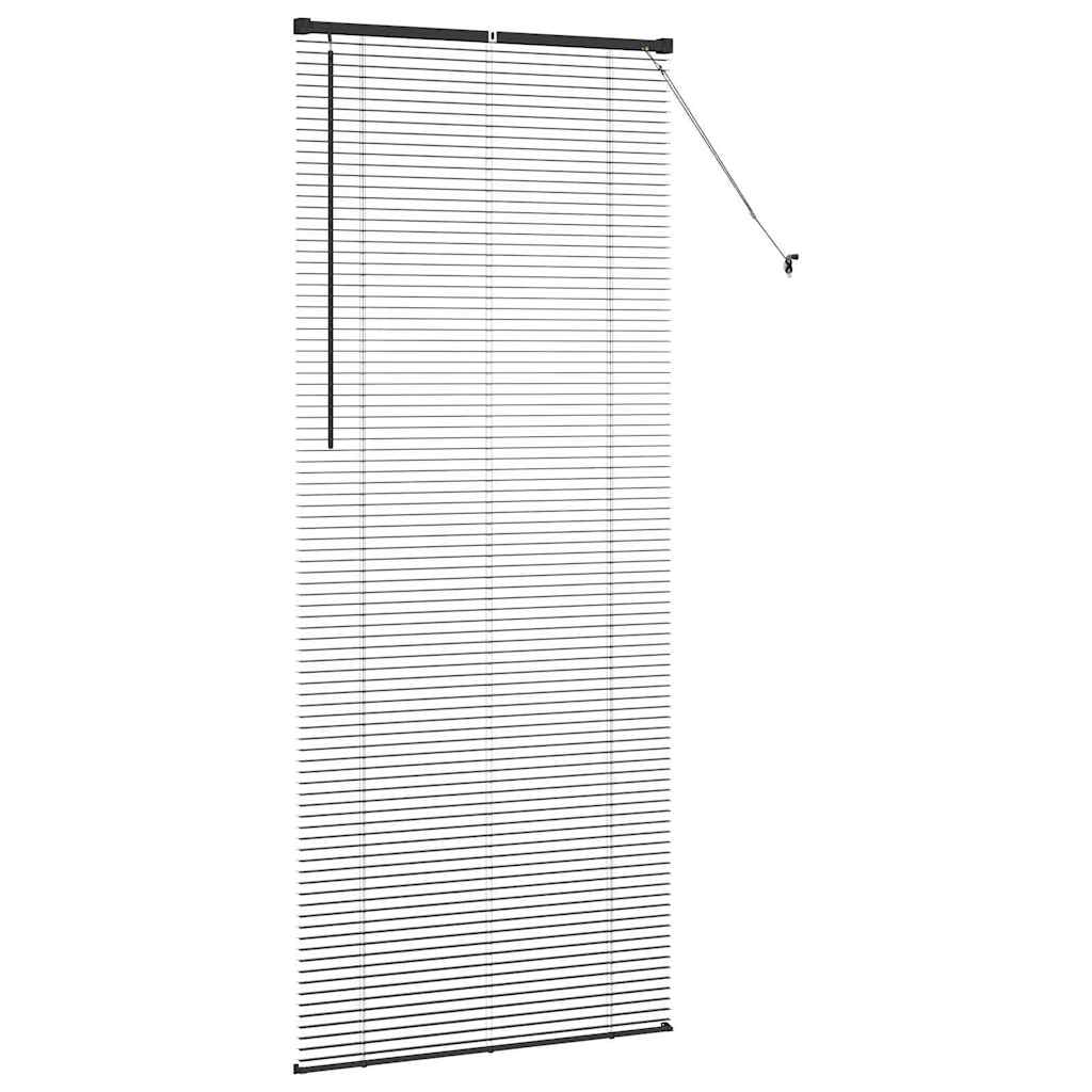 Venetian Blinds Height Adjustable Black 220 x 95 cm Aluminium