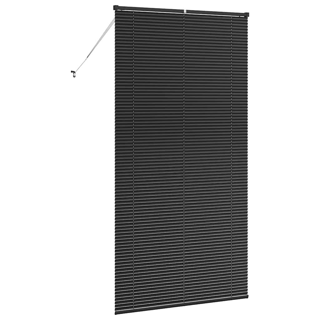 Venetian Blinds Height Adjustable Black 220 x 115 cm Aluminium