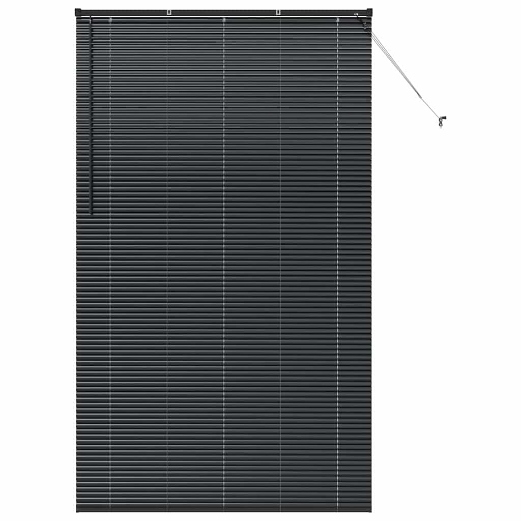 Venetian Blinds Height Adjustable Black 220 x 135 cm Aluminium
