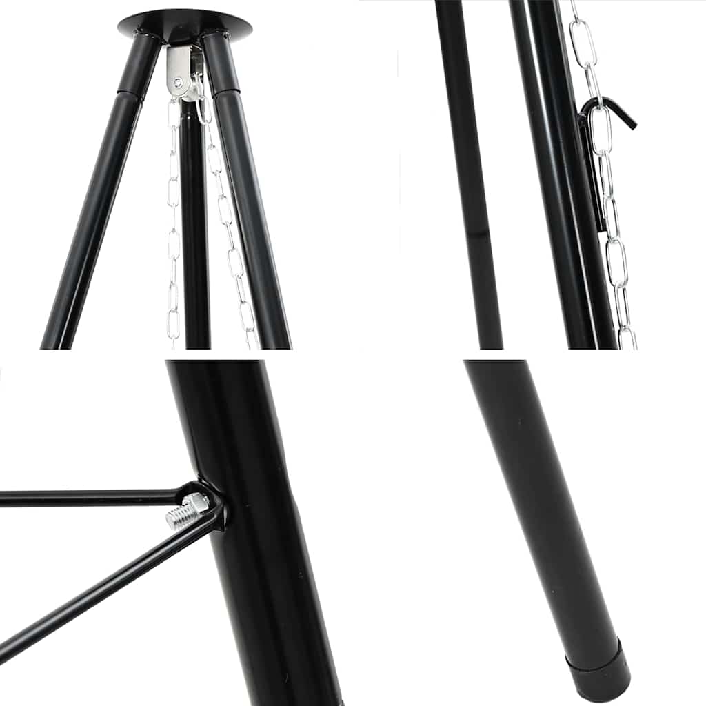 Campfire Tripod 2 pcs Black Steel
