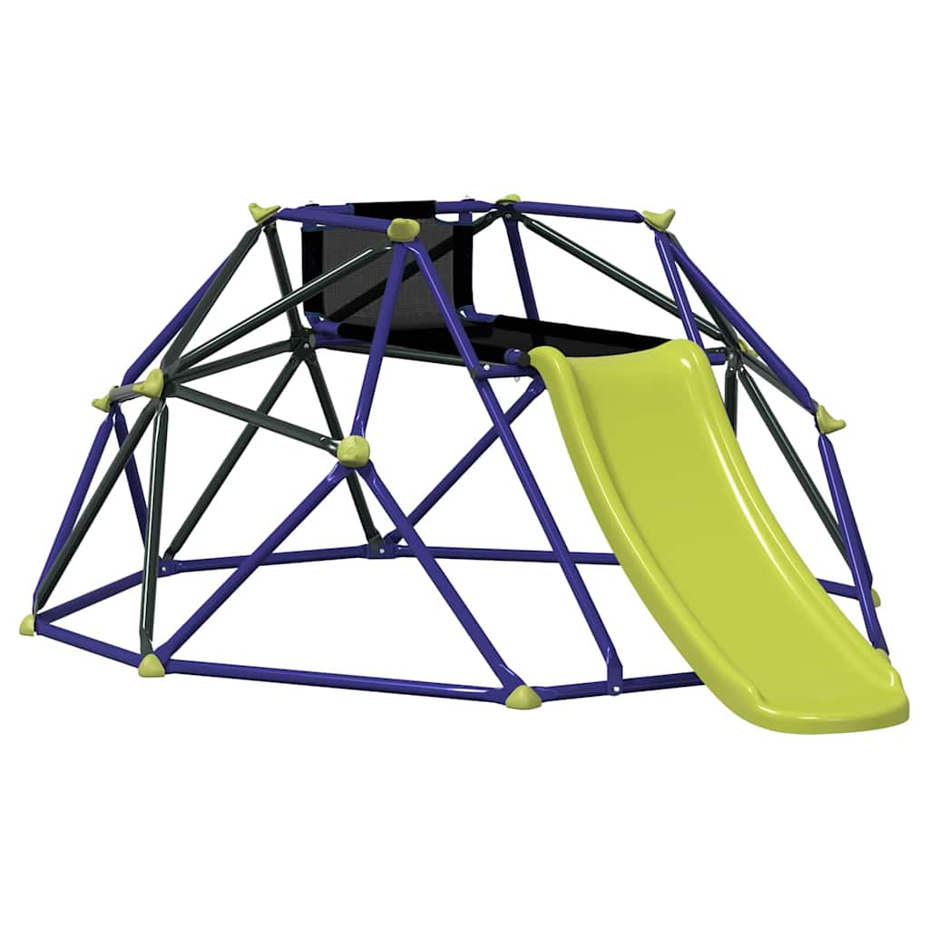 Children Climbing Dome Blue 6FT with Slide Steel