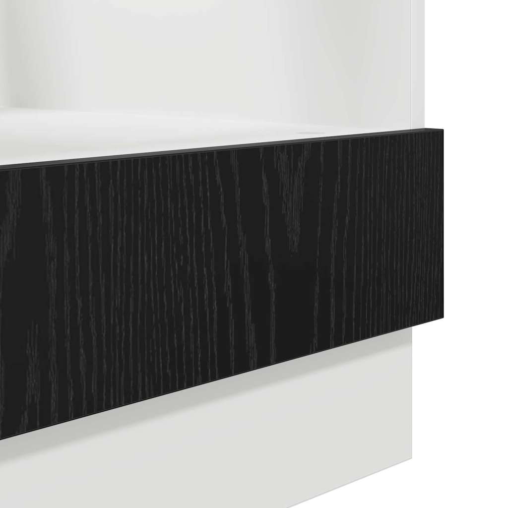 Hanging Cabinet Black Oak 60 x 46 x 81.5 cm Engineered Wood