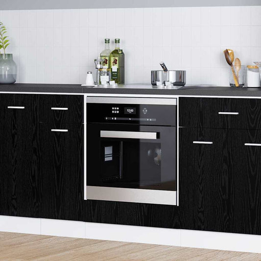 Hanging Cabinet Black Oak 60 x 46 x 81.5 cm Engineered Wood