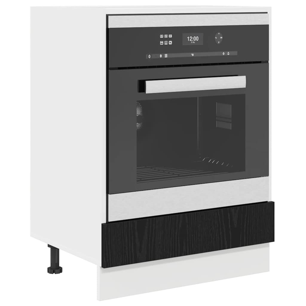 Hanging Cabinet Black Oak 60 x 46 x 81.5 cm Engineered Wood