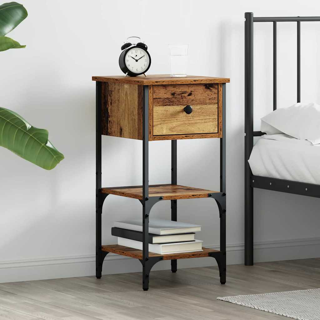 Bedside Cabinet Brown 33.5 x 36 x 70 cm Engineered Wood
