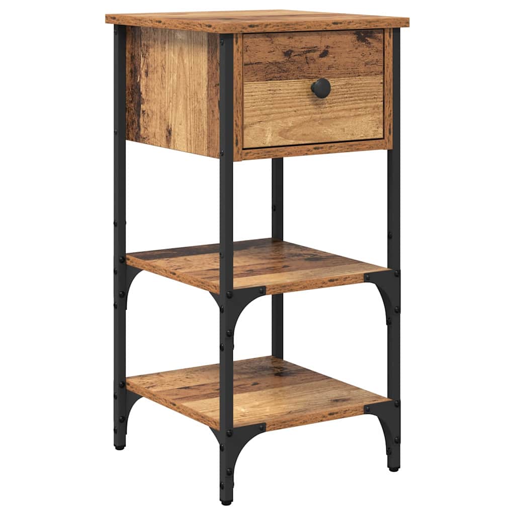 Bedside Cabinet 2 pcs Brown 33.5 x 36 x 70 cm Engineered Wood