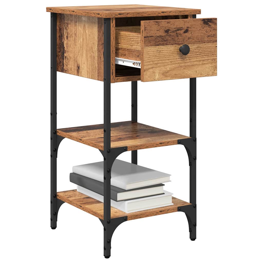 Bedside Cabinet 2 pcs Brown 33.5 x 36 x 70 cm Engineered Wood
