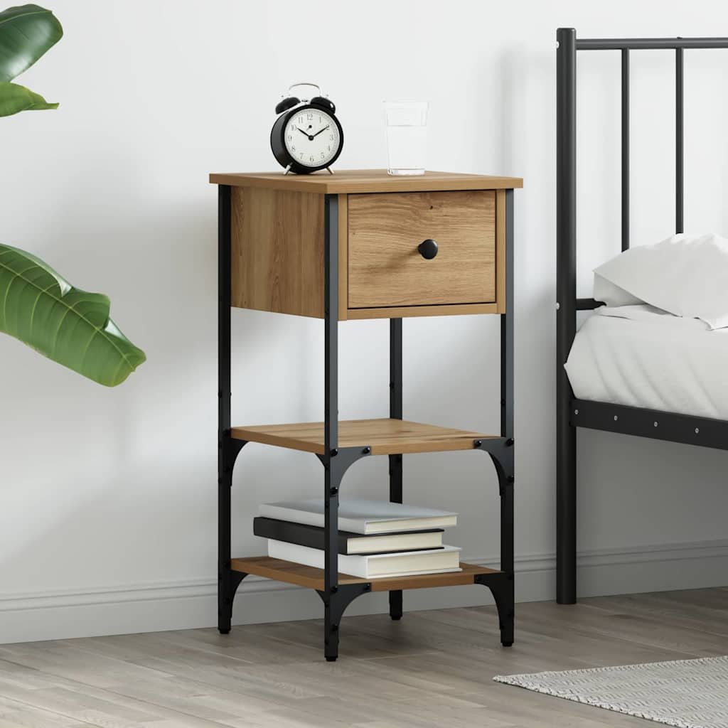 Bedside Cabinet Brown 33.5 x 36 x 70 cm Engineered Wood