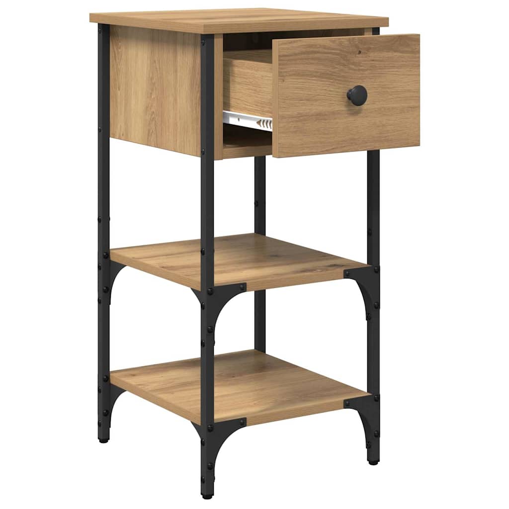 Bedside Cabinet 2 pcs Brown 33.5 x 36 x 70 cm Engineered Wood