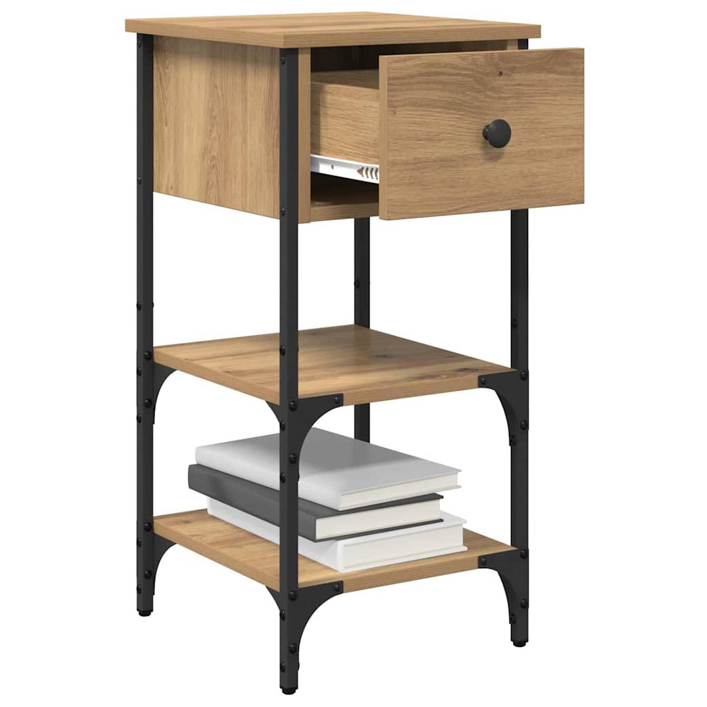 Bedside Cabinet 2 pcs Brown 33.5 x 36 x 70 cm Engineered Wood