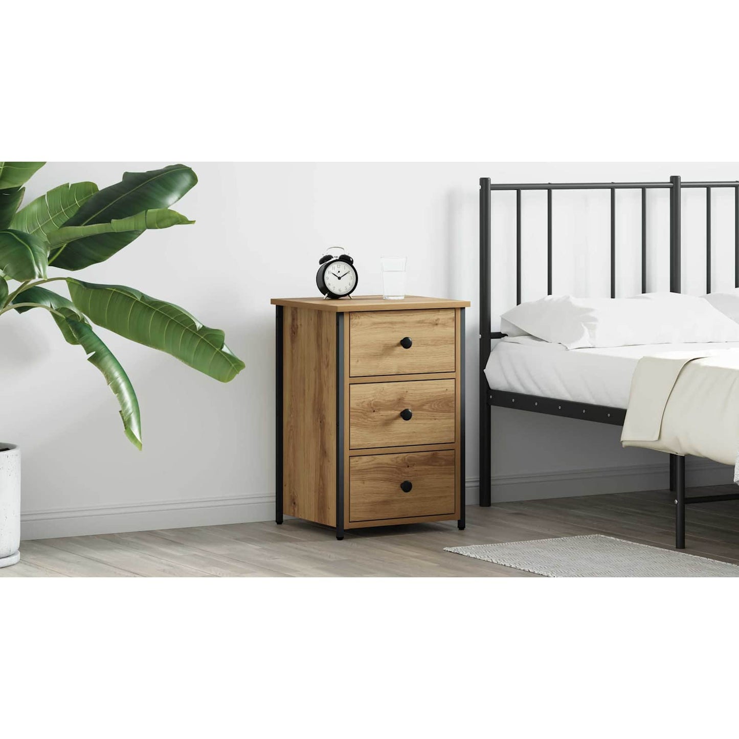 Bedside Cabinet Brown 40 x 36 x 60 cm Solid Reclaim Wood