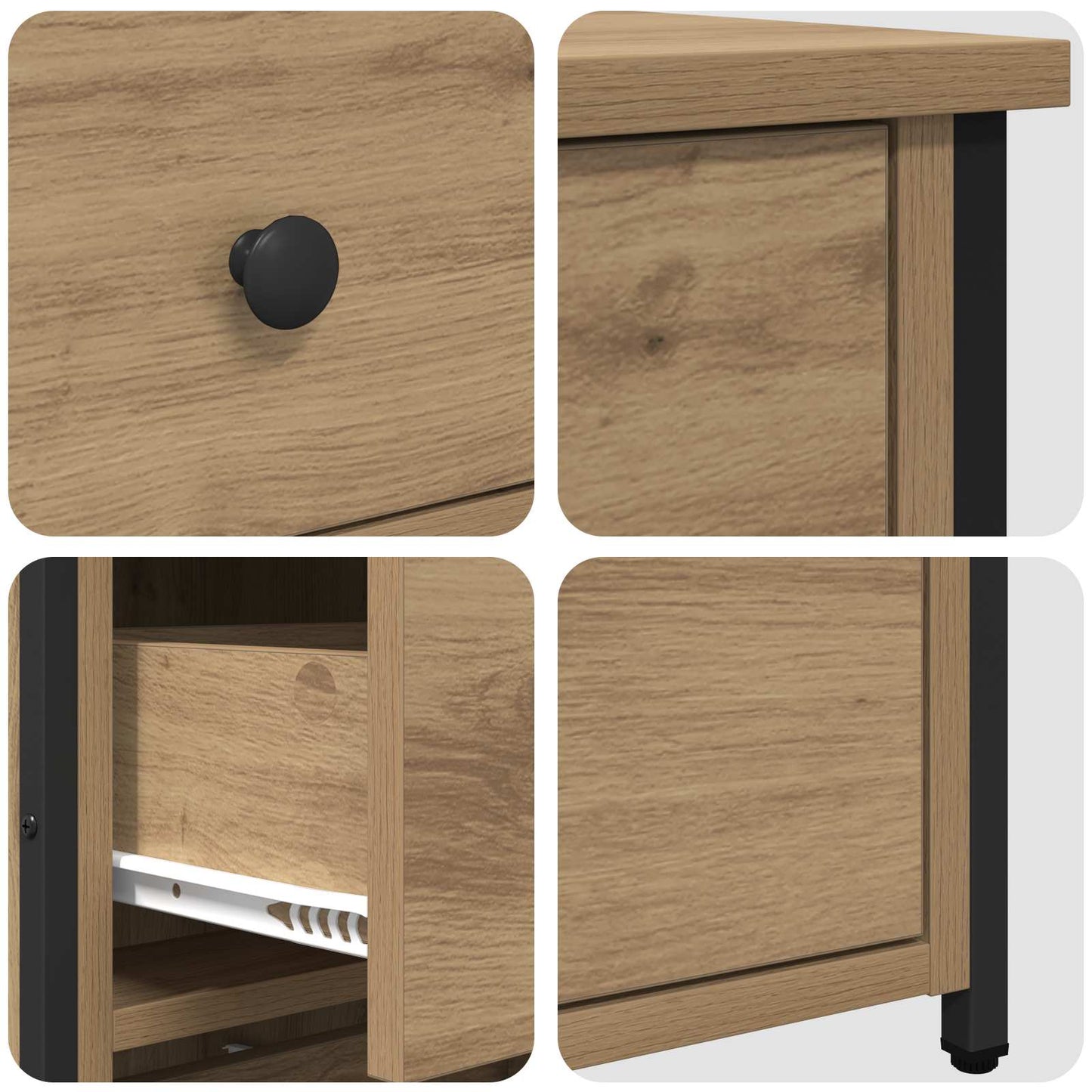 Bedside Cabinet 2 pcs Brown 40 x 36 x 60 cm Solid Reclaim Wood