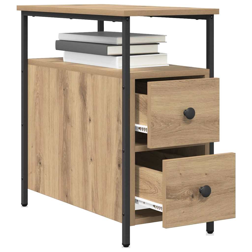 Bedside Cabinet Artisan oak 30 x 60 x 60 cm Engineered wood