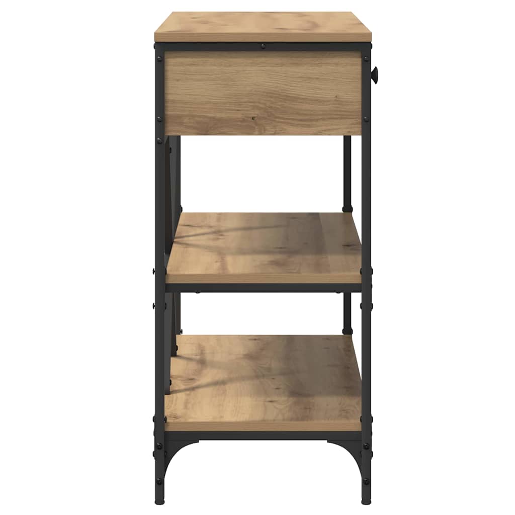 Console Table with Drawer Brown 100 x 34.5 x 75 cm Wood