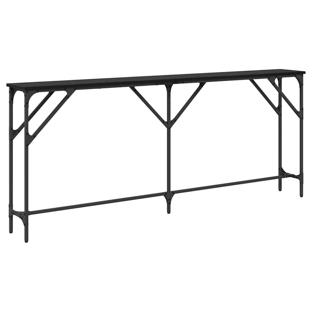 Console Table Black oak 180 x 23 x 75 cm