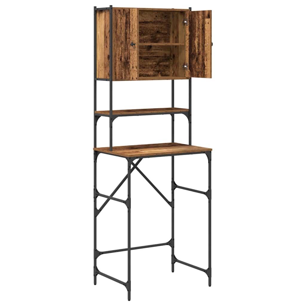 vidaXL Washing Machine Cabinet Old wood 68 x 48.5 x 194 cm