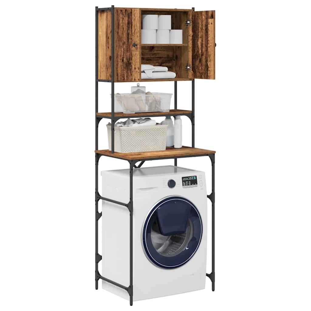 vidaXL Washing Machine Cabinet Old wood 68 x 48.5 x 194 cm