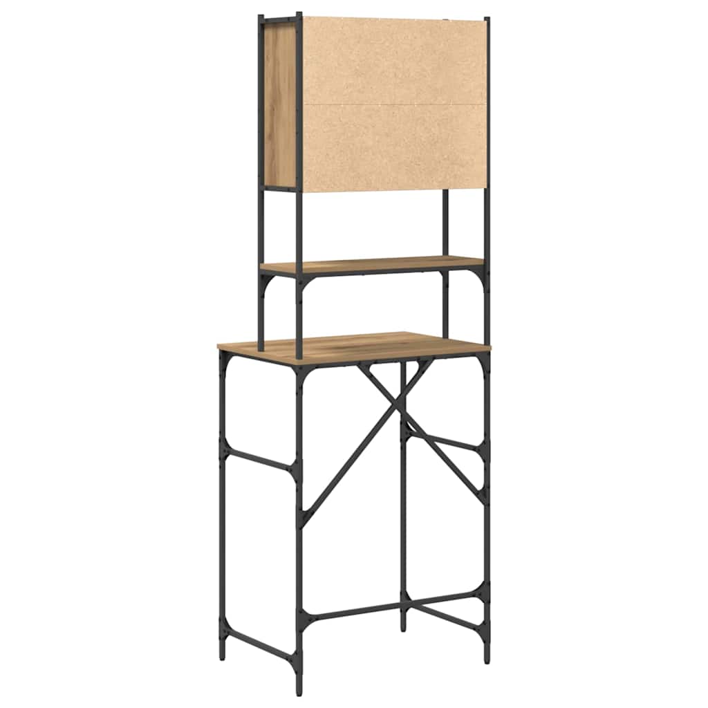 vidaXL Washing Machine Cabinet Artisan oak 68 x 48.5 x 194 cm