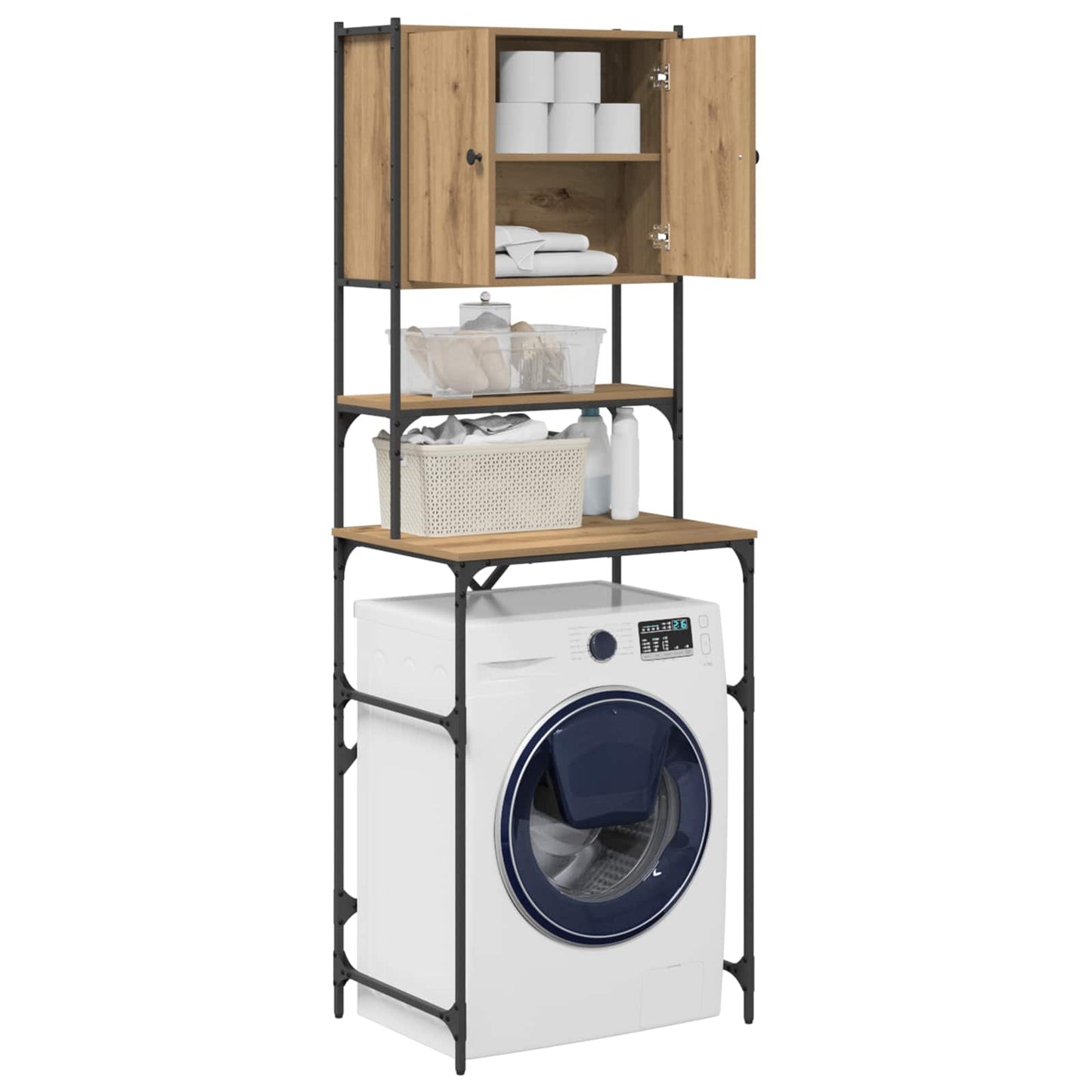 Washing Machine Cabinet Artisan Oak 68 x 48.5 x 194 cm