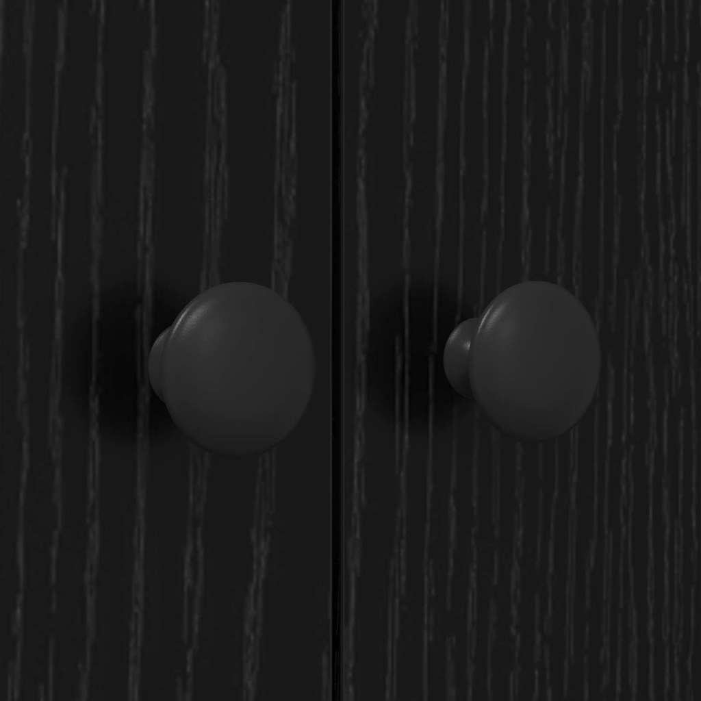 vidaXL Washing Machine Cabinet Black oak 68 x 48.5 x 194 cm