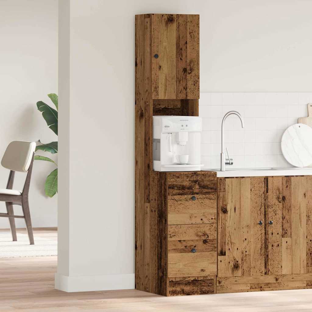 Kitchen Sideboard with Drawer Old Wood 32 x 50 x 180 cm