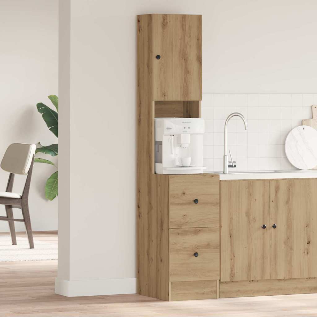 Kitchen Sideboard with Drawer Artisan Oak 32 x 50 x 180 cm