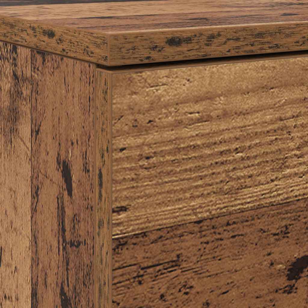 Shoe Cabinet 100.5 x 28 x 100 cm Engineered Wood Old Wood
