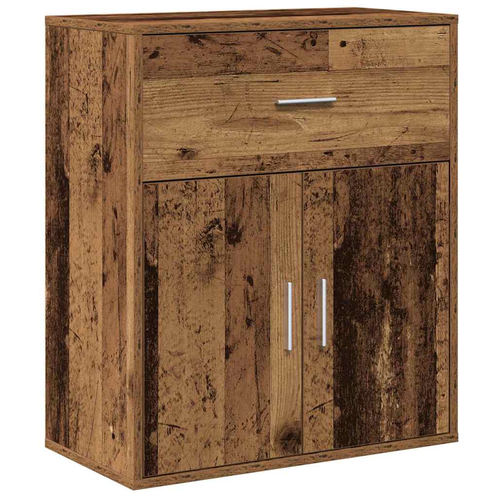 Sideboard with Drawer Old Wood 60 x 31 x 70 cm Engineered Wood