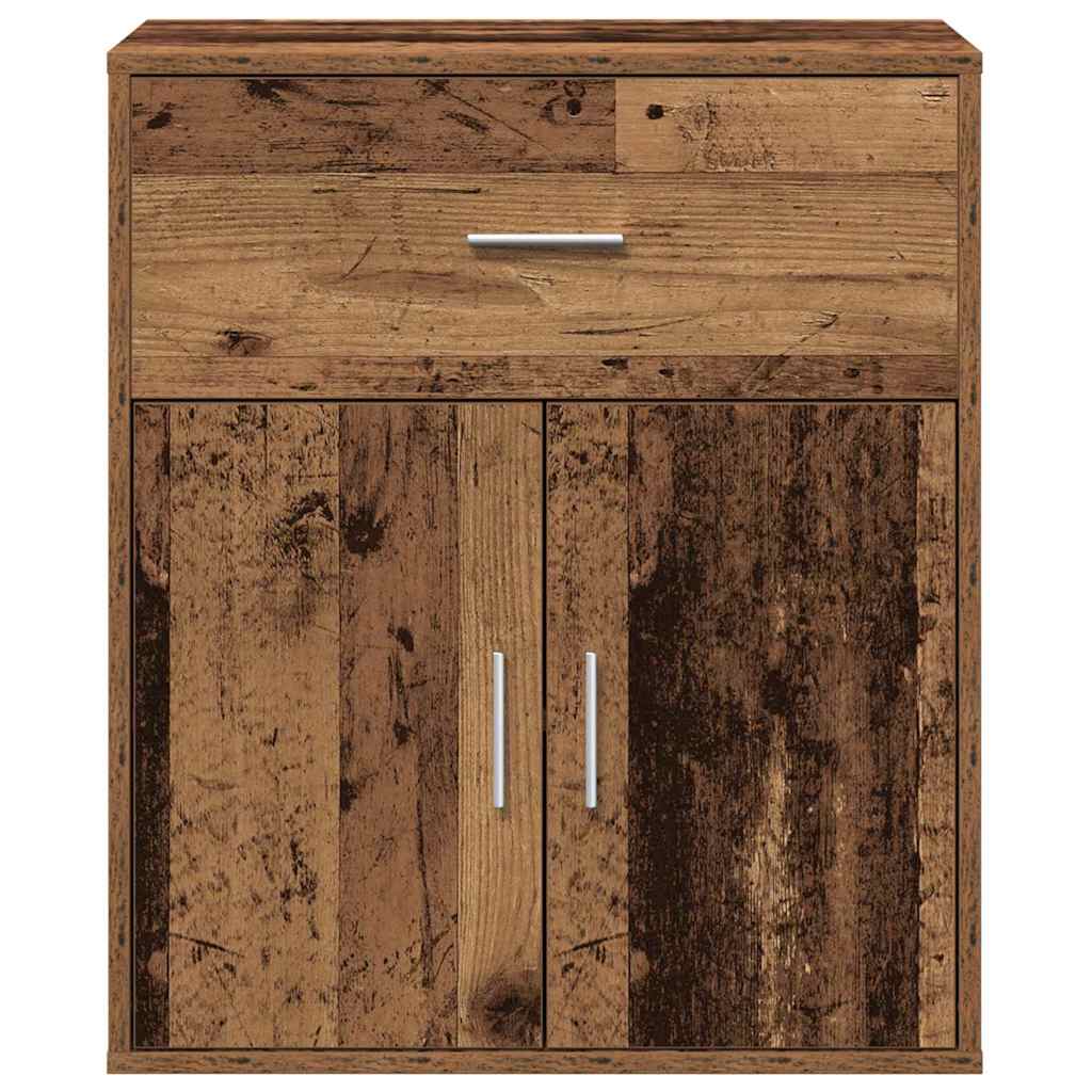 Sideboard with Drawer Old Wood 60 x 31 x 70 cm Engineered Wood