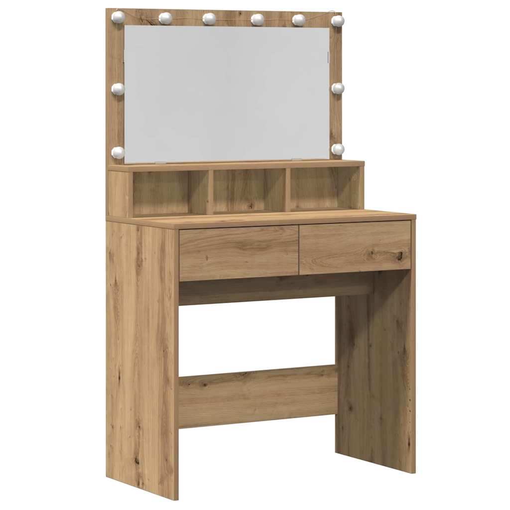 Dressing Table Artisan Oak 80 x 41 x 134.5 cm Engineered Wood