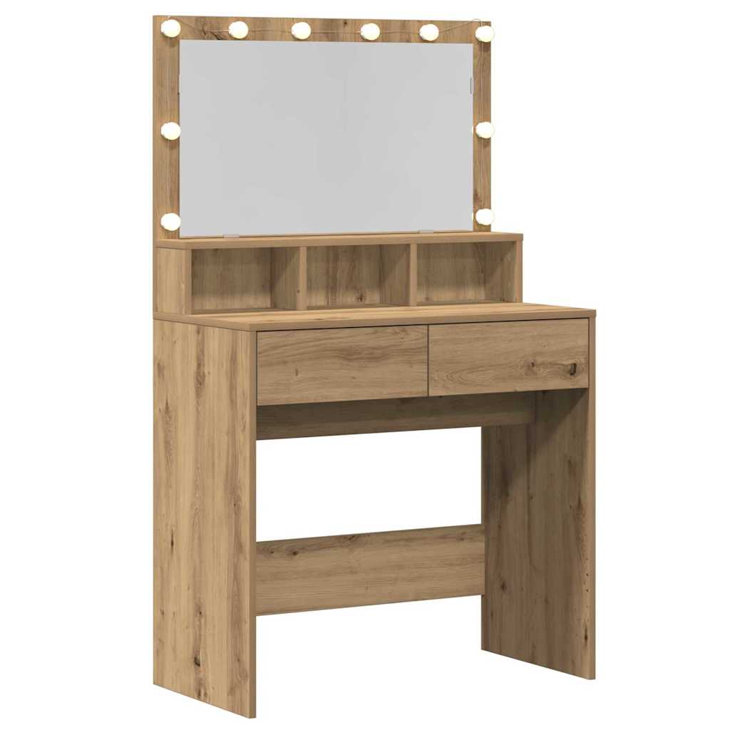 Dressing Table Artisan Oak 80 x 41 x 134.5 cm Engineered Wood