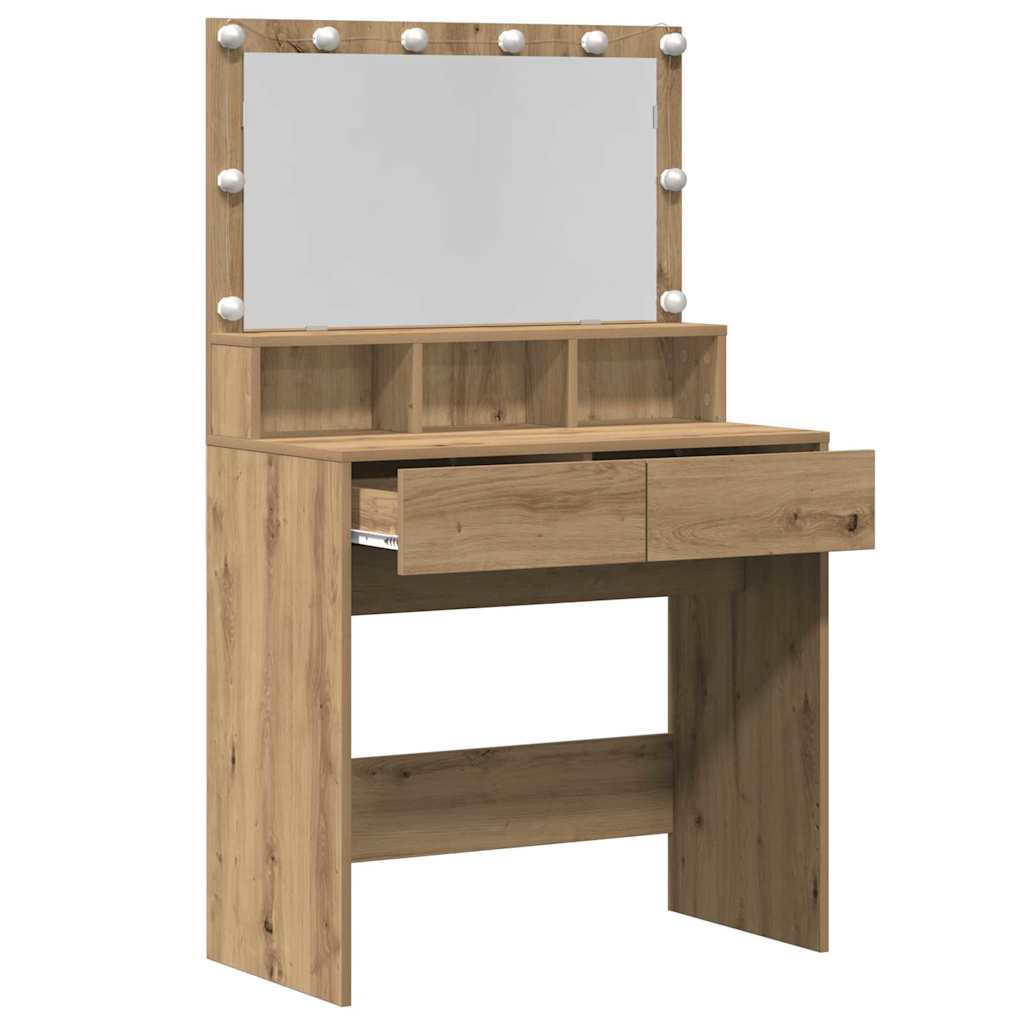 Dressing Table Artisan Oak 80 x 41 x 134.5 cm Engineered Wood