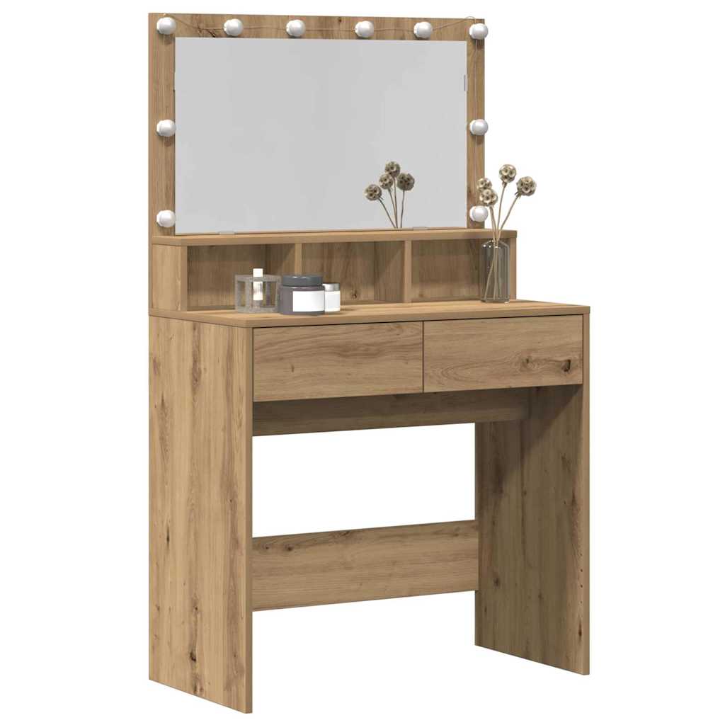 Dressing Table Artisan Oak 80 x 41 x 134.5 cm Engineered Wood