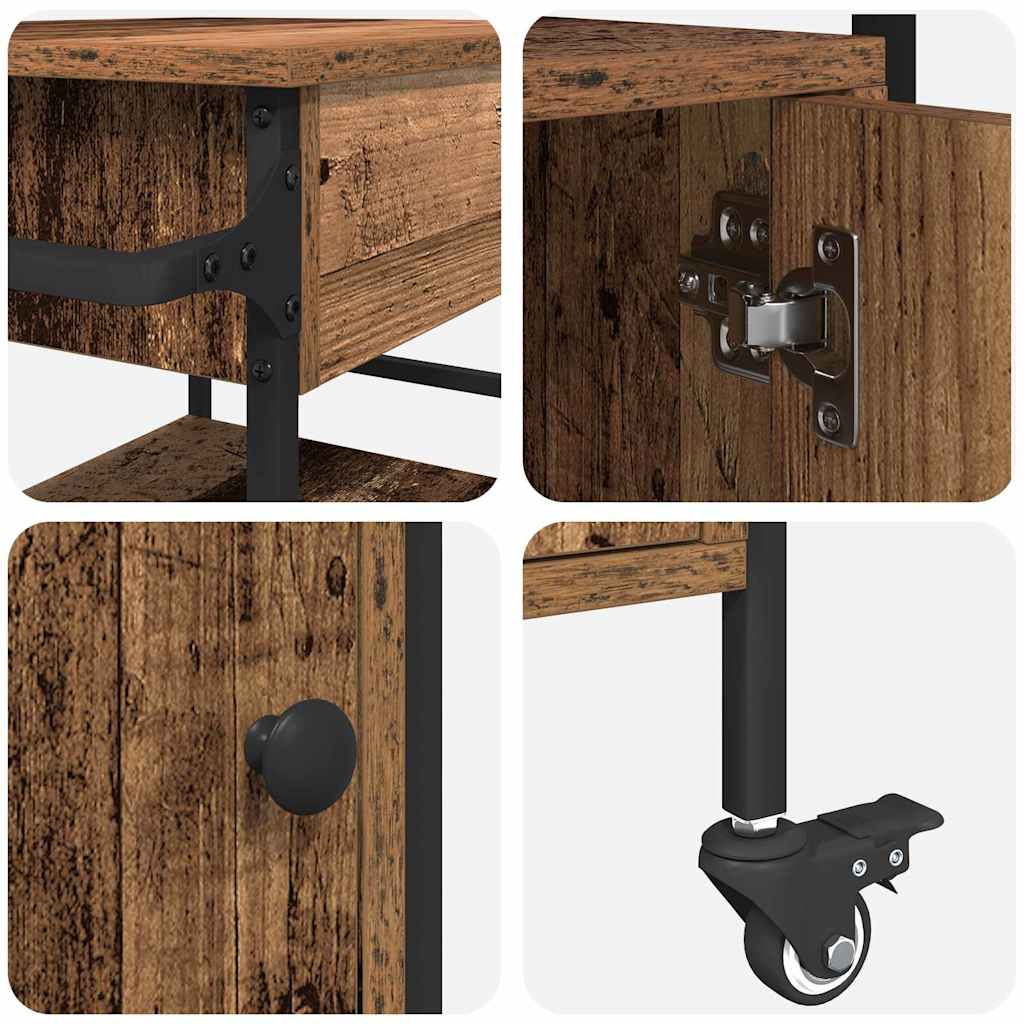 Kitchen Trolley Old Wood 56 x 43 x 89.5 cm Engineered Wood