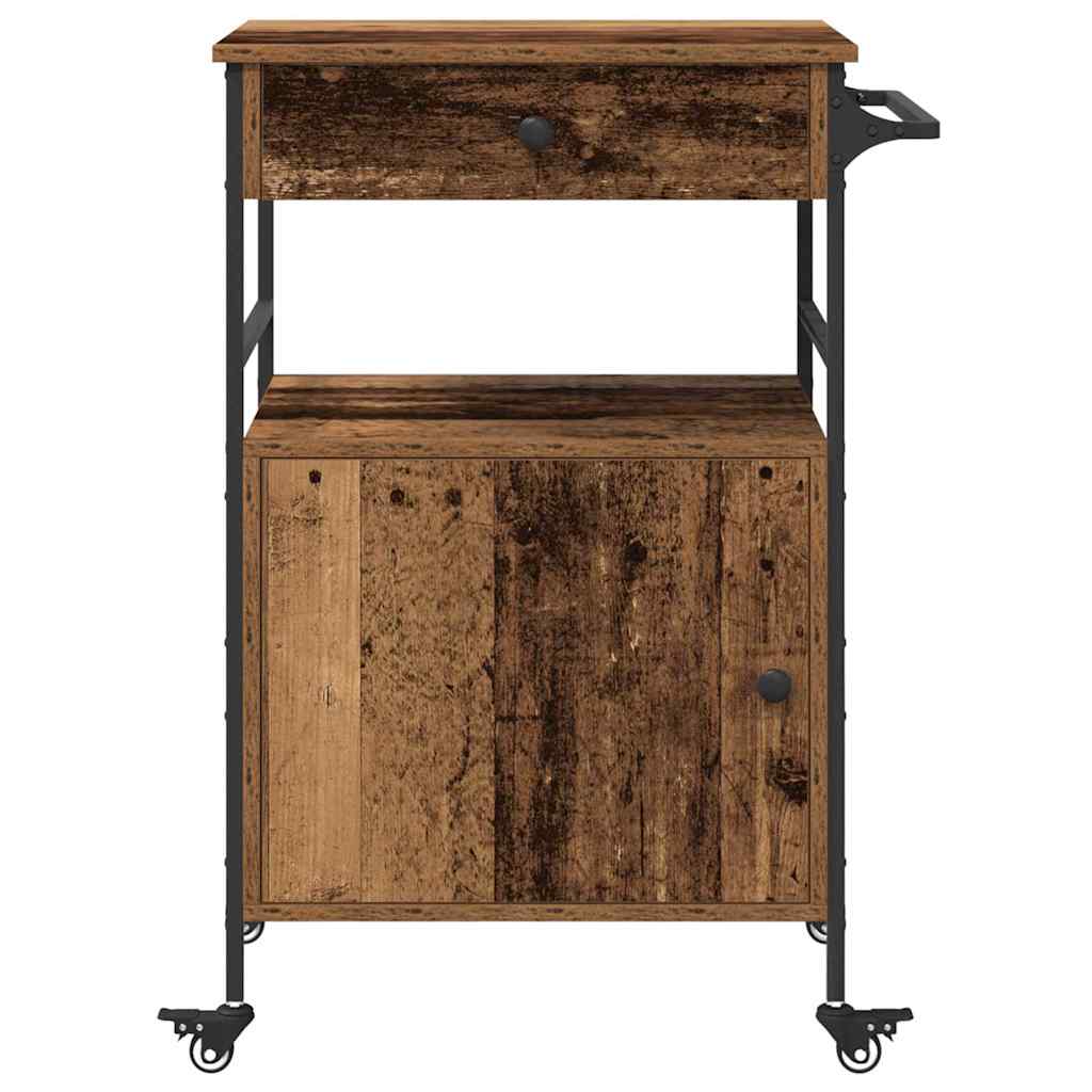 Kitchen Trolley Old Wood 56 x 43 x 89.5 cm Engineered Wood