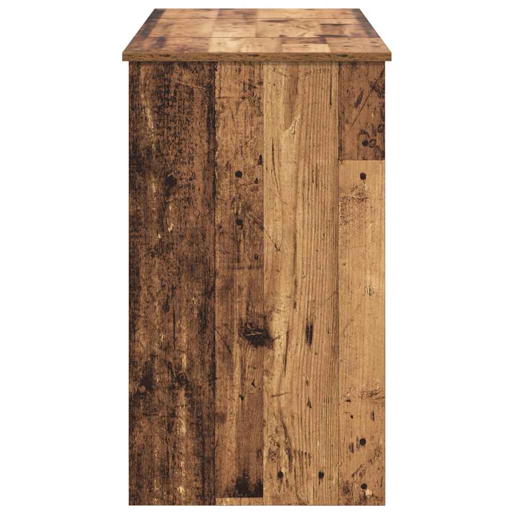 Cosmetic Table with Drawer with Mirror Old Wood 100 x 45 x76 cm