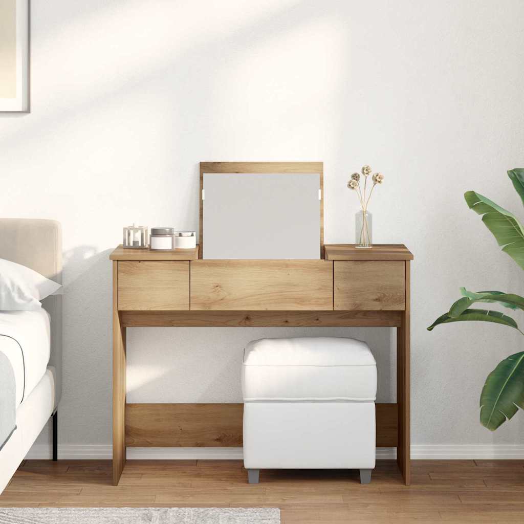Cosmetic Table with Drawer Artisan Oak 100 x 45 x76 cm