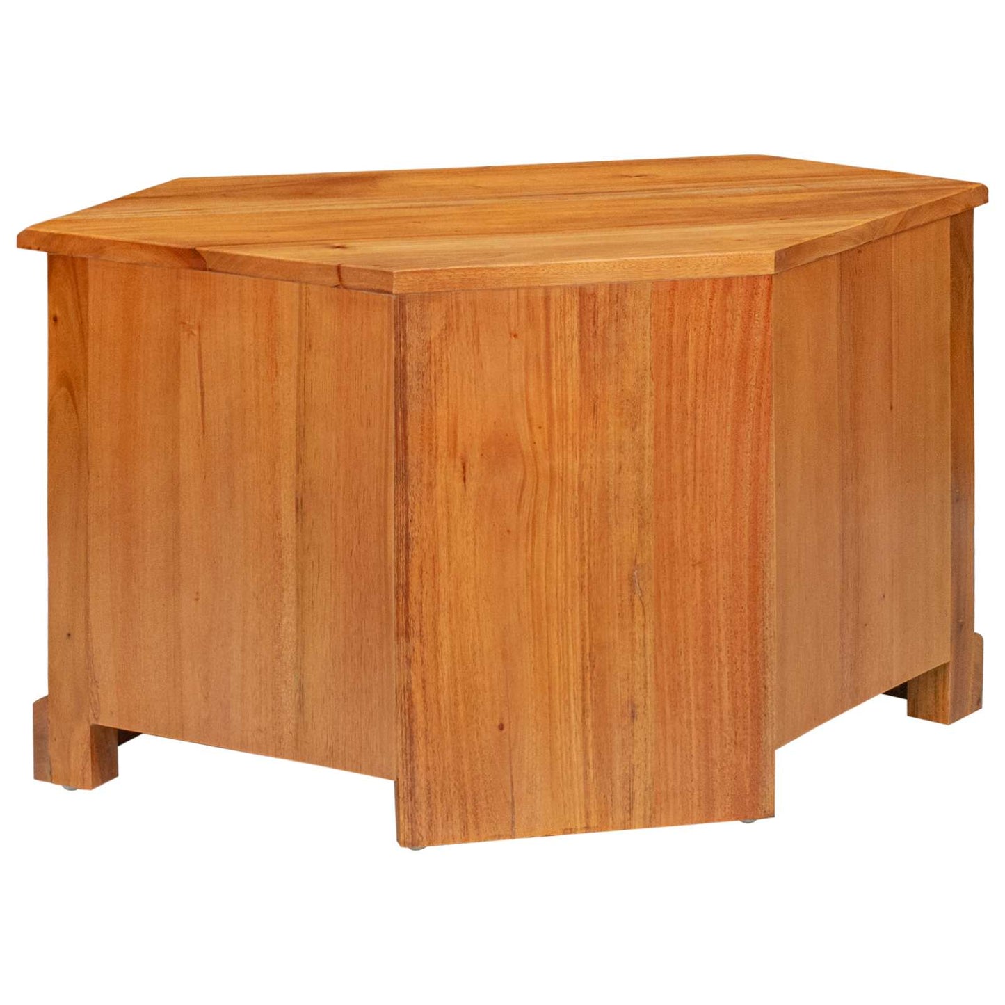 CornerTVCabinet Natural 79 x 40 x 46 cm Solid Mahogany Wood