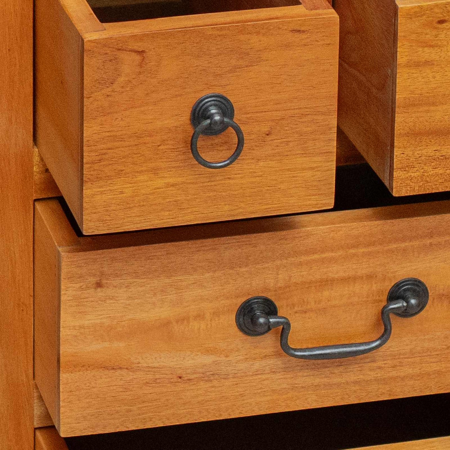Chest of Drawers Natural 45 x 35 x 100.5 cm Solid Mahogany Wood