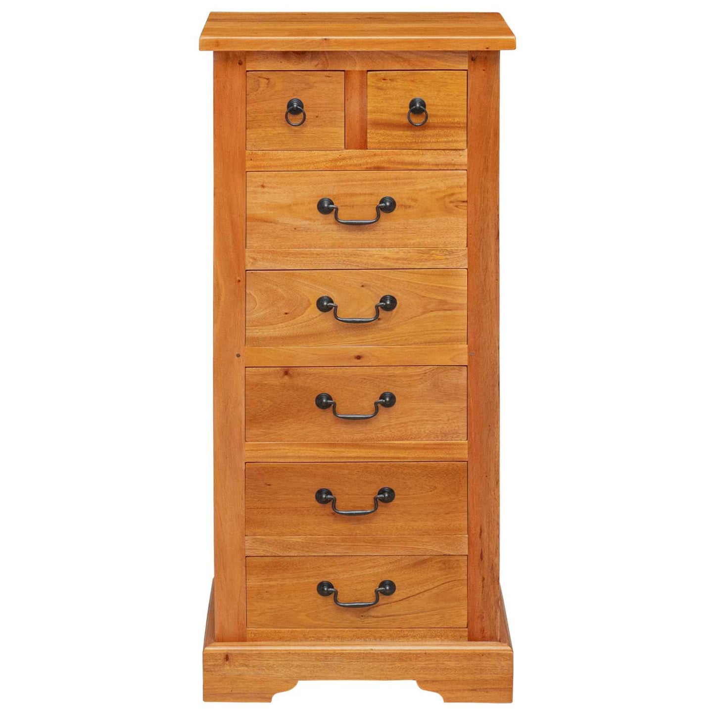 Chest of Drawers Natural 45 x 35 x 100.5 cm Solid Mahogany Wood